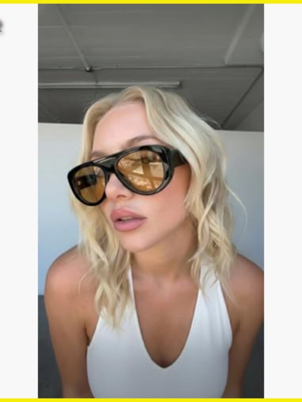 Retro 90s Aviator Sunglasses Oversized Wrap Y2K Chic Rectangle Shades - Picture 2 of 6